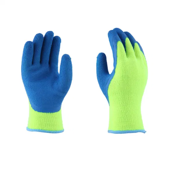 Gants de travail industriels bon marché enduits de latex, gants de protection en nitrile de sécurité