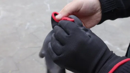 Gants de protection de sécurité pour le travail industriel, sans couture, paume en PU blanc, en Nylon, revêtement Durable, pour le travail industriel