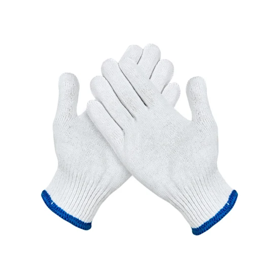 Chine Vente en gros de gants de sécurité/de travail de calibre 7/10 Guantes industrielles/de travail Gants tricotés en coton blanc